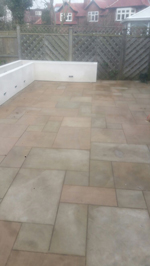 Flagstone patios County Durham, here is a newly laid flagstone patio